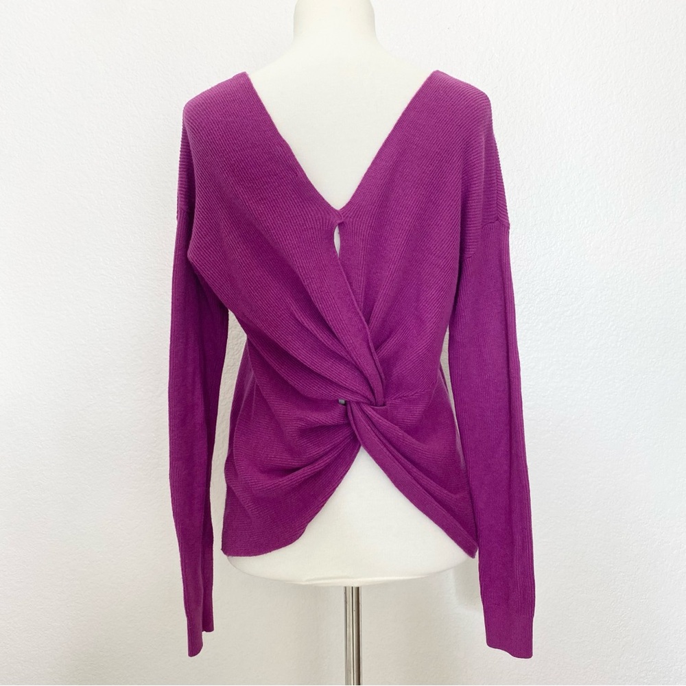 Purple Back Twist Sweater - Picture 2 of 3